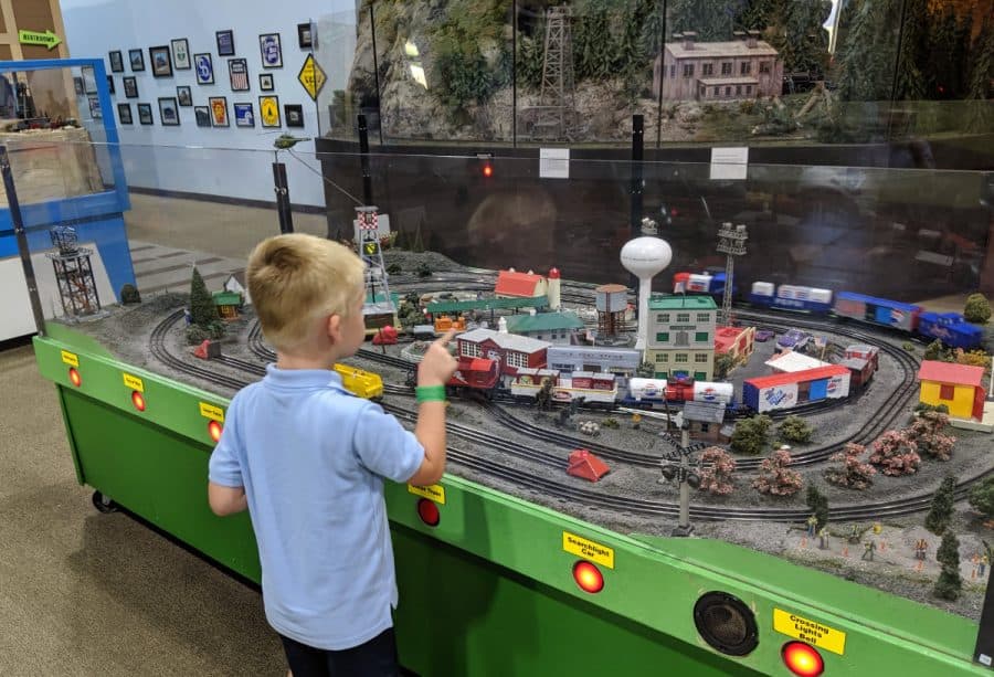 indoor play with the trains at EnterTRAINment junction