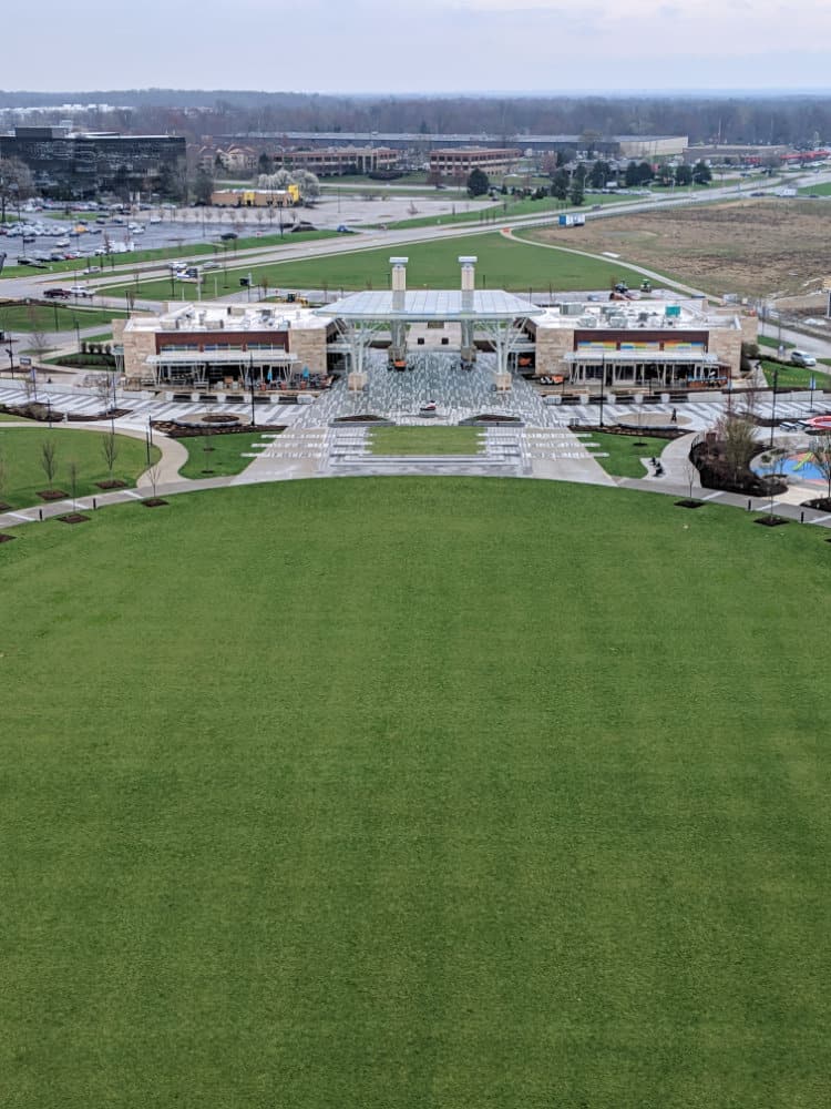 A view of Summit Park from the top of the Observation Tower
