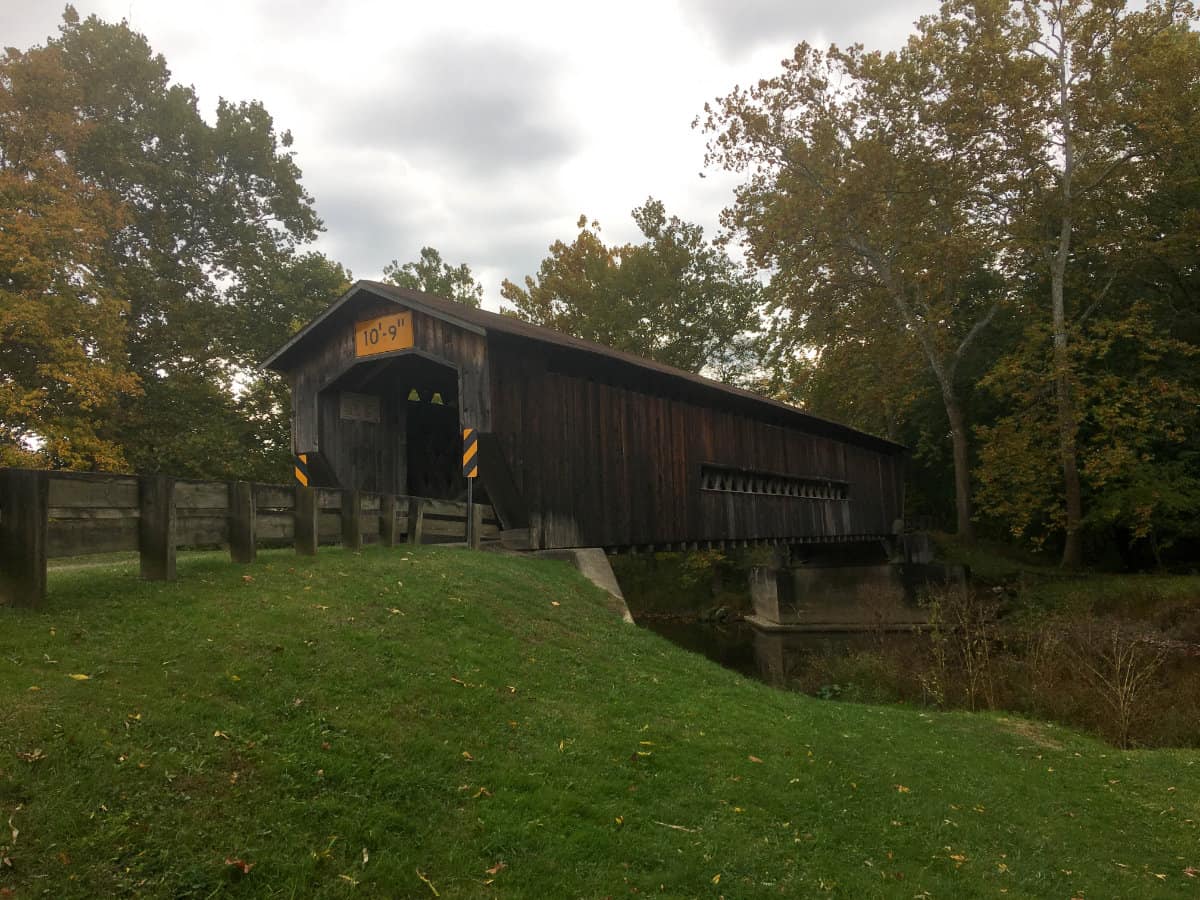 The Benetka Road Covered Bridge in Ashtabula County, Ohio
