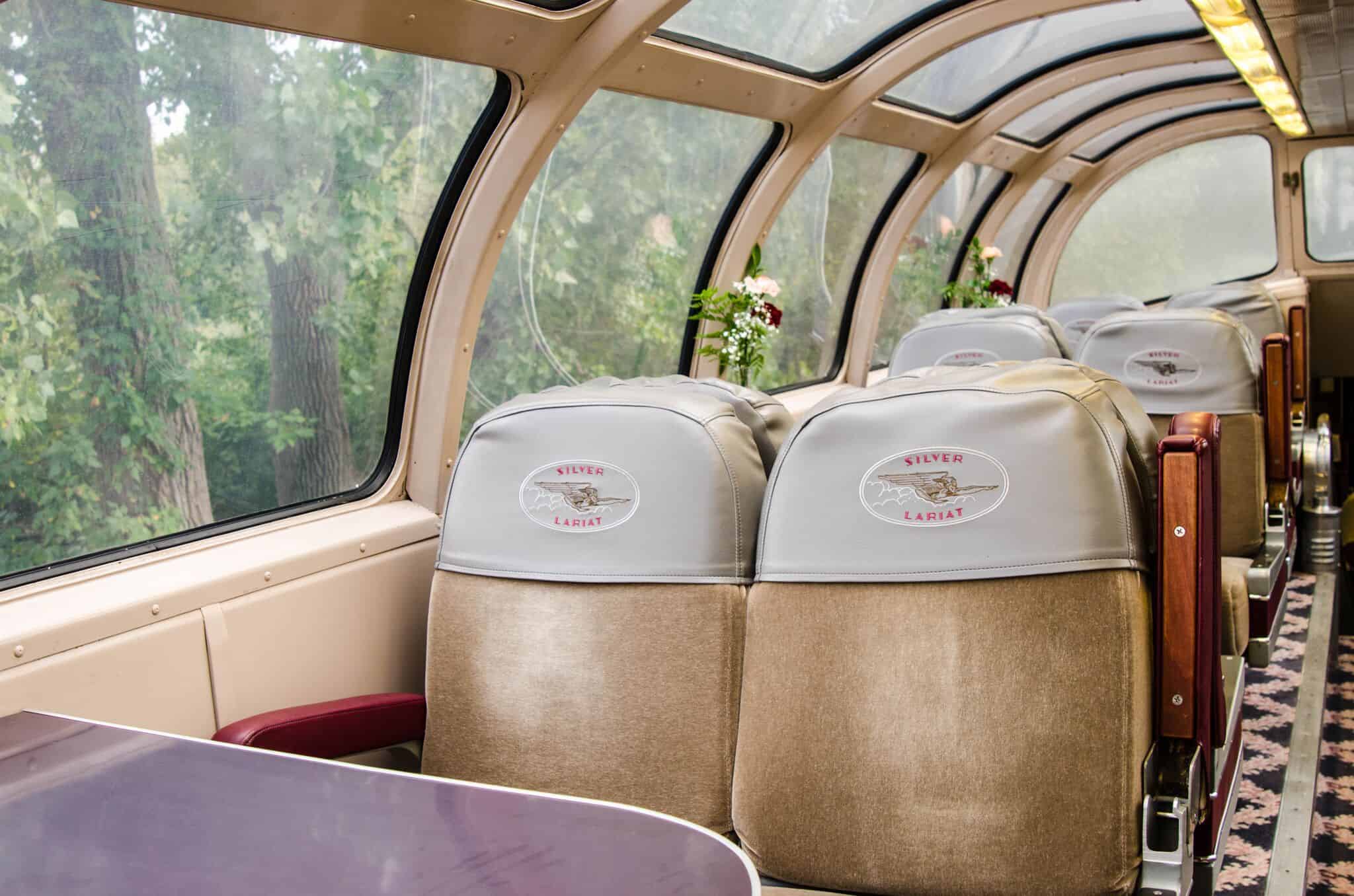 The Silver Lariat Dome train car
