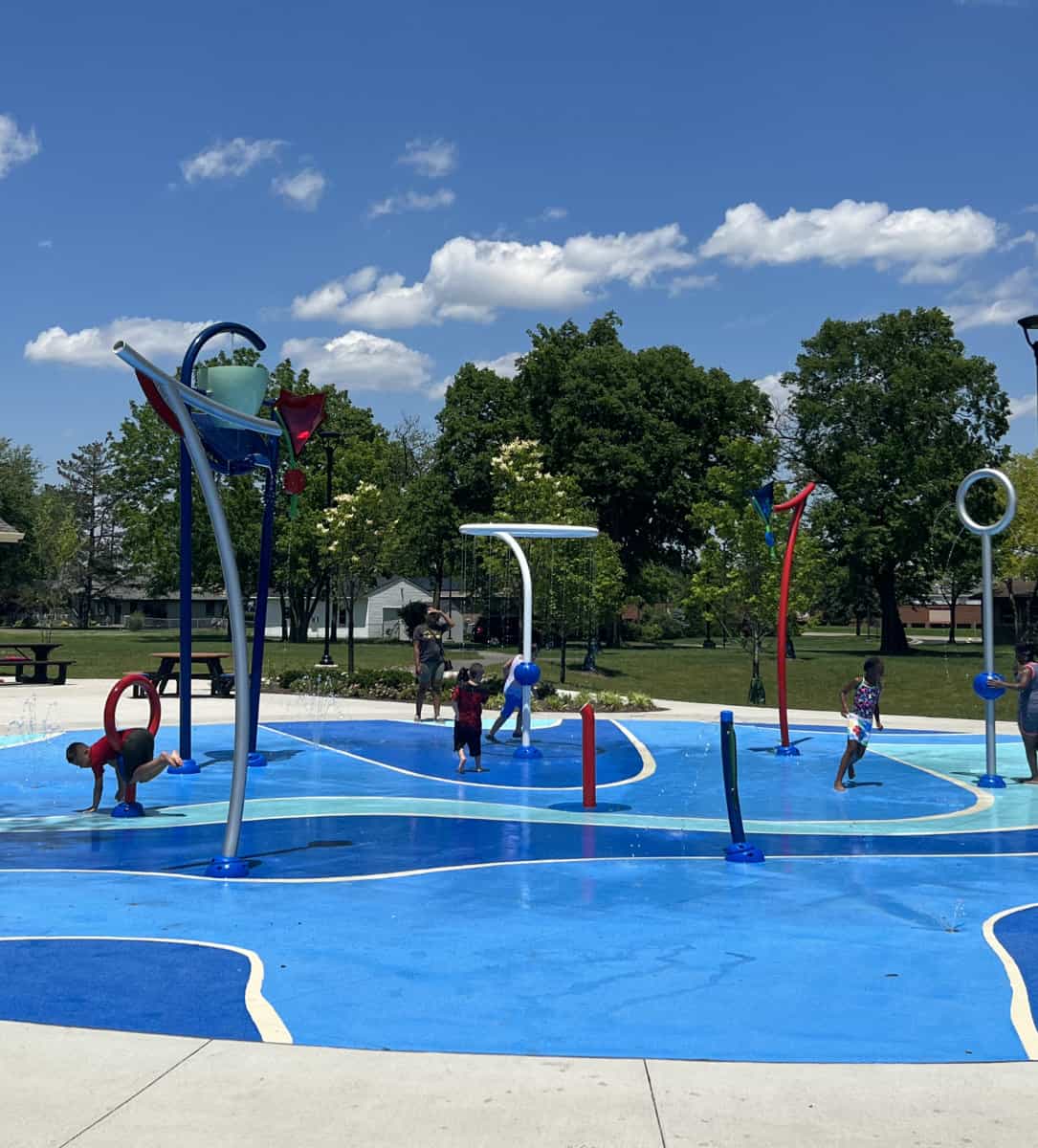 Powder Springs Park Splash Pad - Roman Fountains