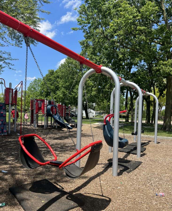 swings and playground at Gorman Park