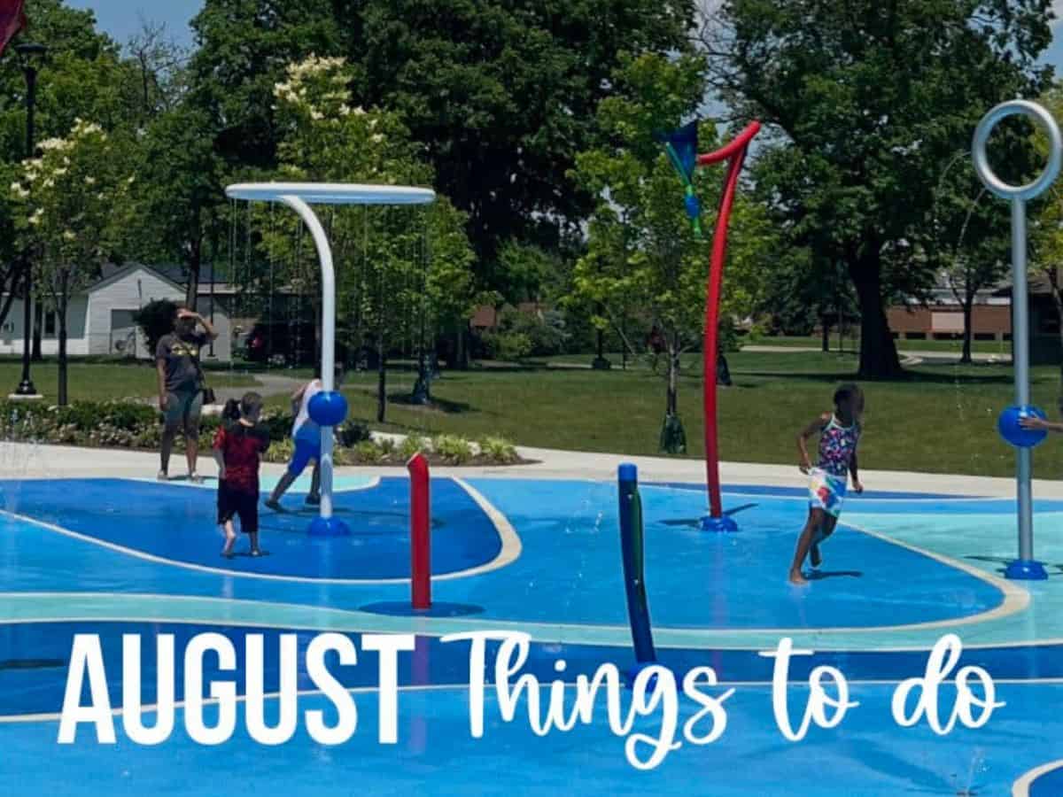 children playing in the water as part of our August Things To Do series