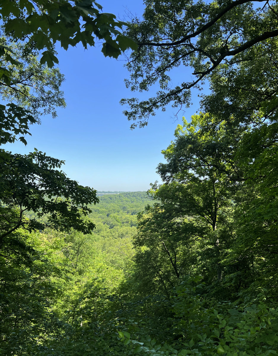 The view from the overlook at Ft. Ancient