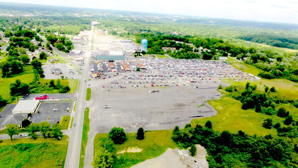 overhead view of Four Seasons as part of our flea markets in Ohio list