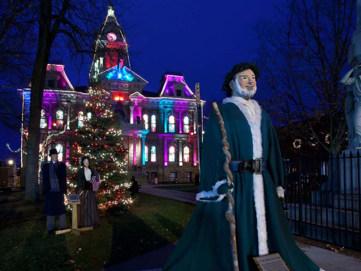 A Victorian Dickens Christmas theme in Cambridge, a Christmas Town in Ohio