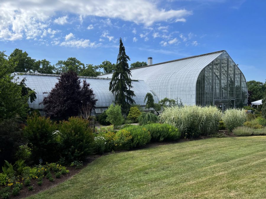 the outside of the Krohn Conservatory