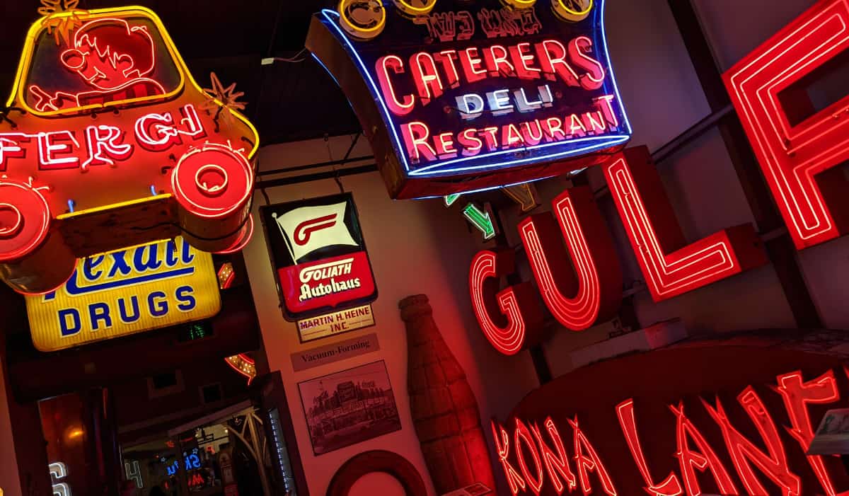 American Sign Museum neon signs