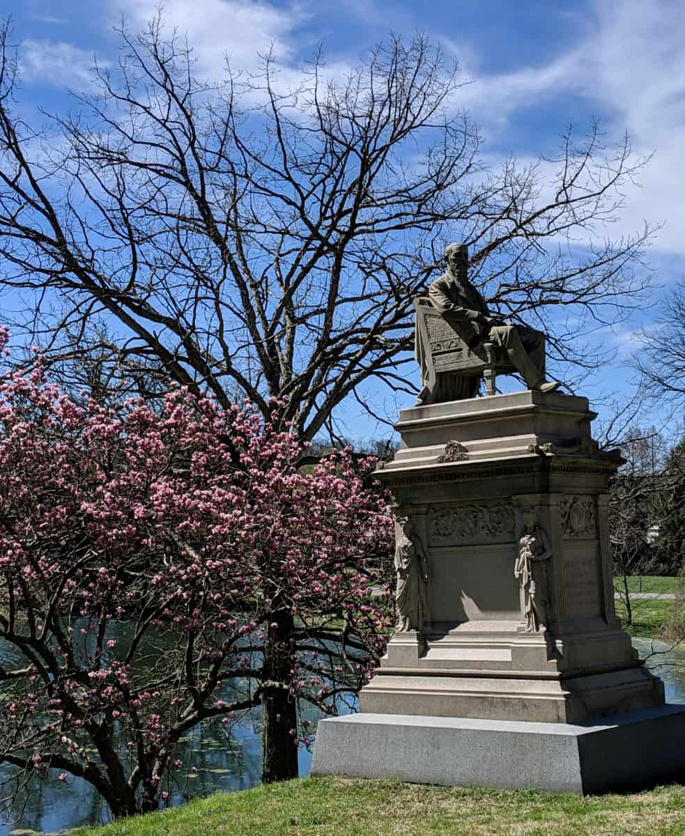spring blooms at spring grove cemetery