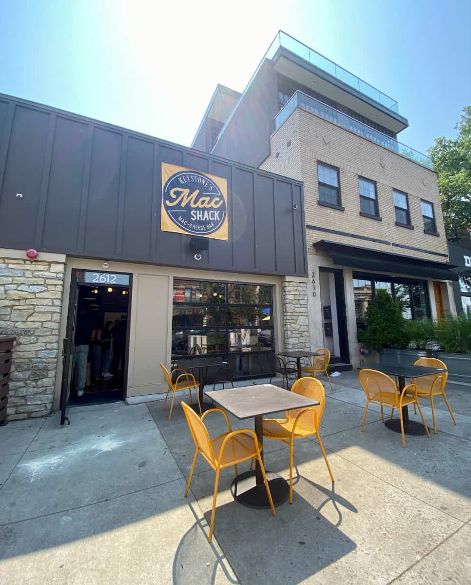 The newest location for Clifton's Mac Shack includes outdoor seating