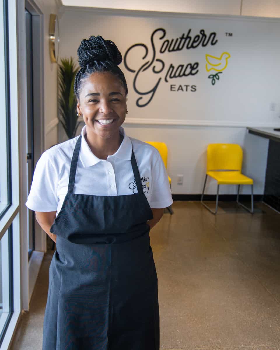 Owner Nickey Stevenson at the new Southern Grace Eats in Cincinnati